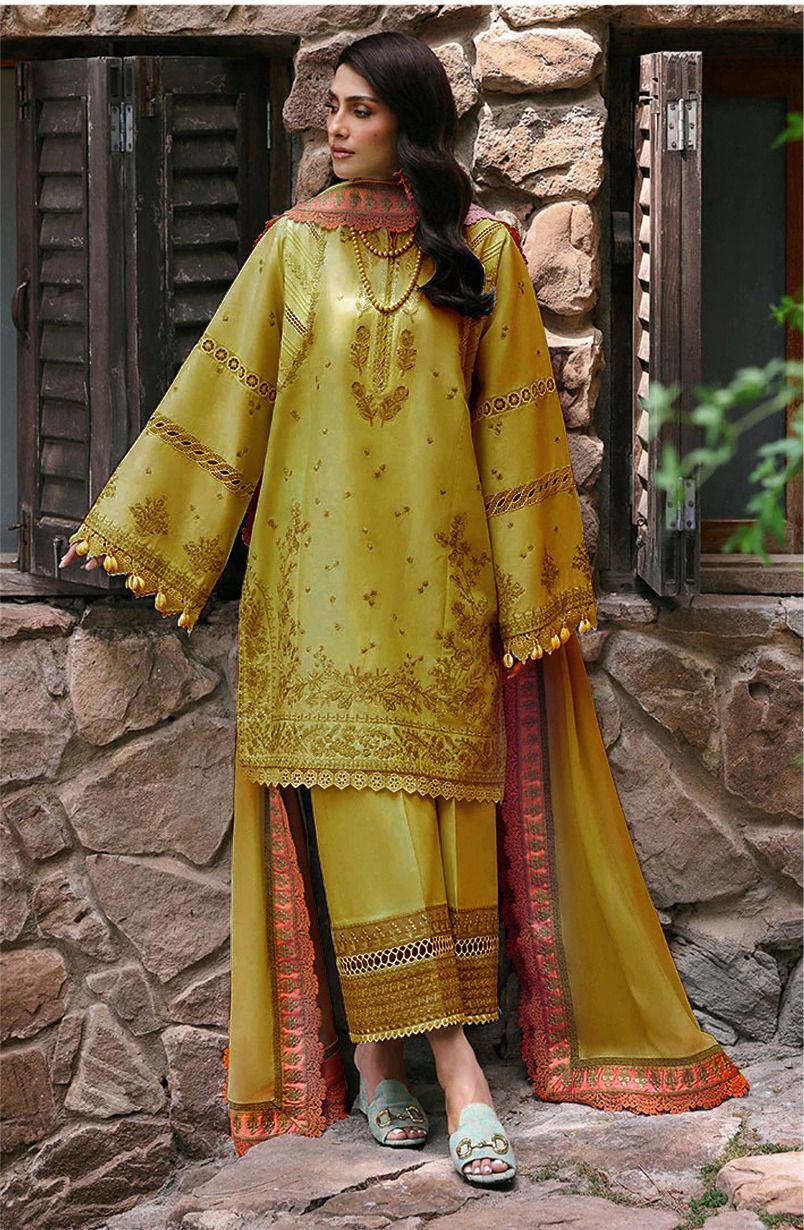 maria b winter collection 2025 – dhanak embroidered 3pc suit with wool shawl