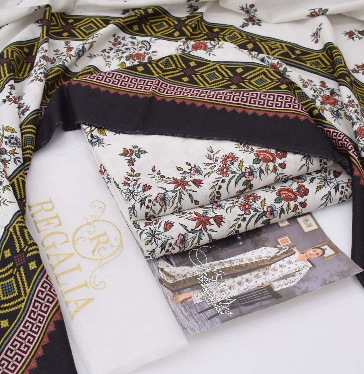 regalia winter collection 2025 | 3pc printed soft khaddar suit for women